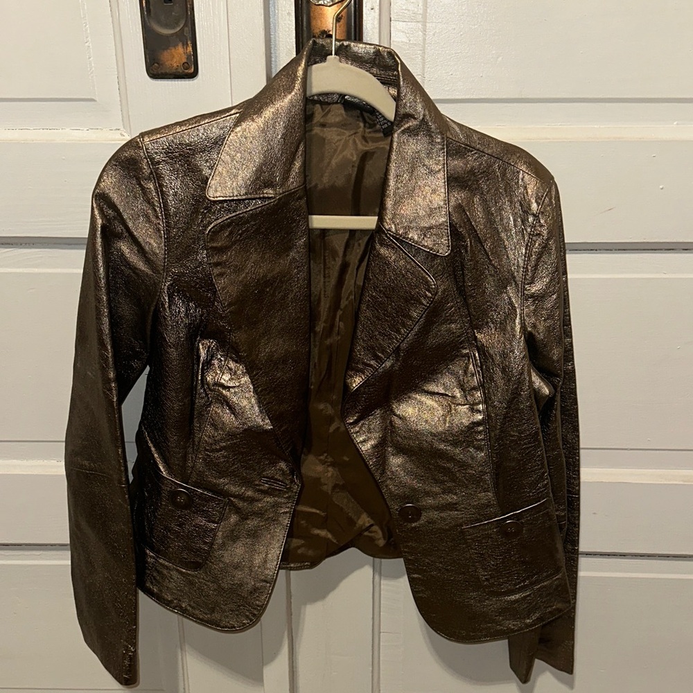 Cami Metallic Bronze Blazer